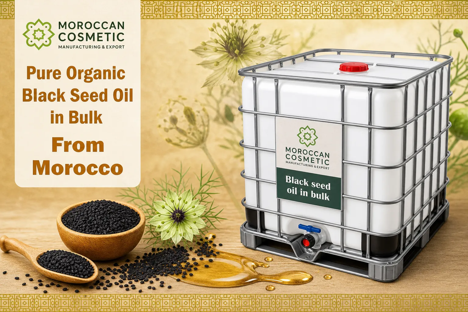 Black Seed Oil in Bulk from Morocco